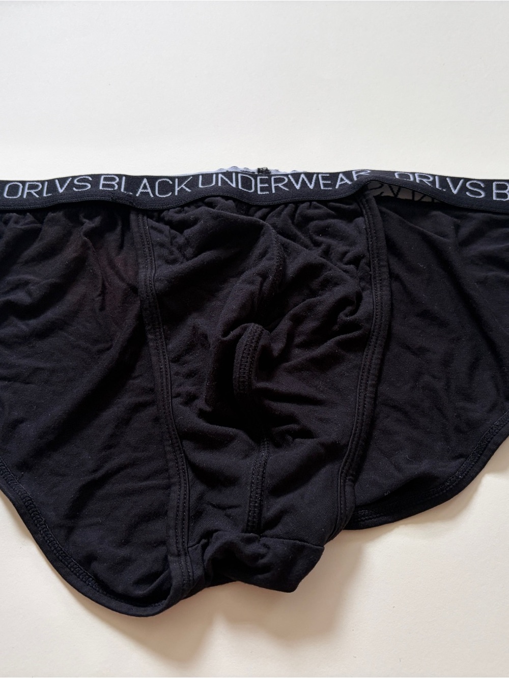 Black Men's Cotton Briefs